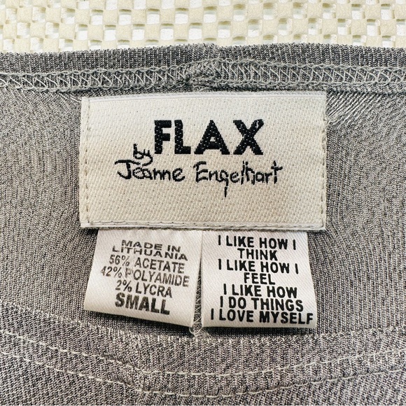 FLAX by Jeanne Engelhart Maxi Long Sleeve Dress - Grey - Picture 8 of 9